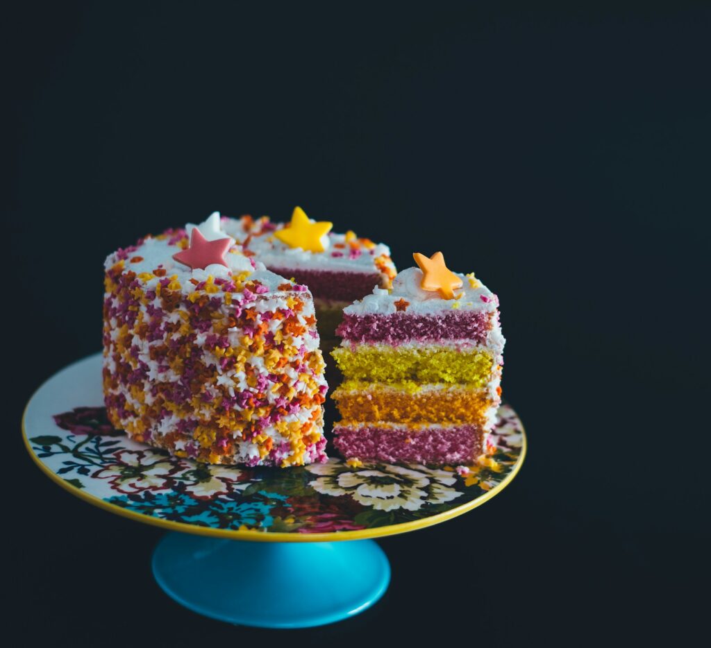 Beautifully decorated cake